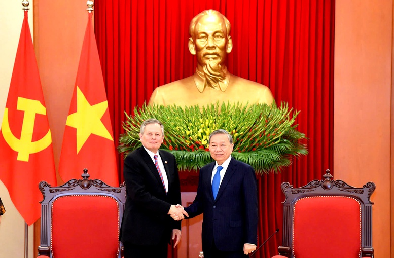 Tổng Bí thư Tô Lâm tiếp Thượng nghị sĩ Hoa Kỳ Steven David Daines
