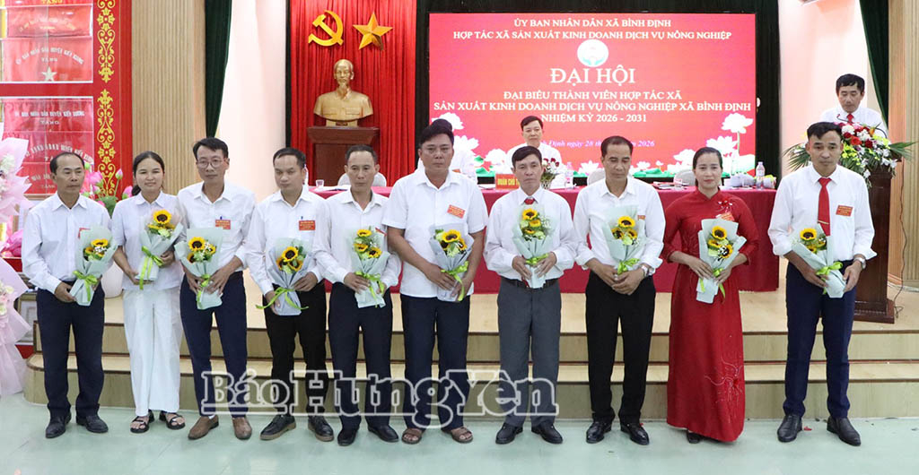 Hợp tác xã SXKD DVNN xã Bình Định phấn đấu đạt doanh thu từ 30 – 35 tỷ đồng/năm