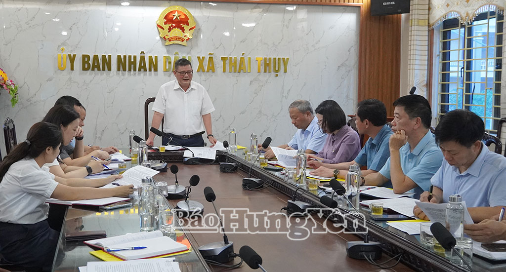 Xã Thái Thụy: Đẩy nhanh tiến độ các dự án trọng điểm và giải ngân vốn đầu tư công