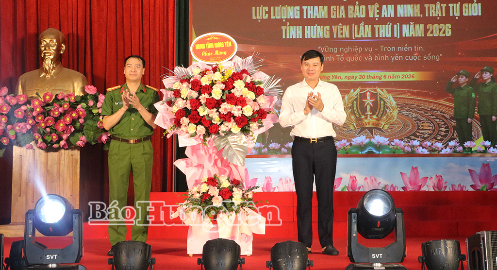 Sôi nổi Hội thi lực lượng tham gia bảo vệ an ninh, trật tự giỏi tỉnh Hưng Yên năm 2026