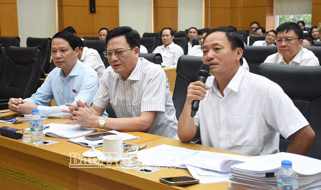 Thảo luận tổ: Đại biểu thống nhất cao với nội dung các báo cáo, tờ trình