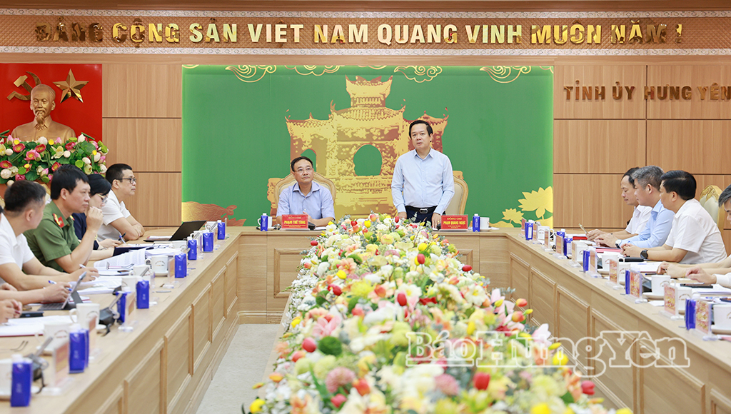 Công bố quyết định kiểm tra, giám sát của Bộ Chính trị đối với Ban Thường vụ Tỉnh ủy Hưng Yên