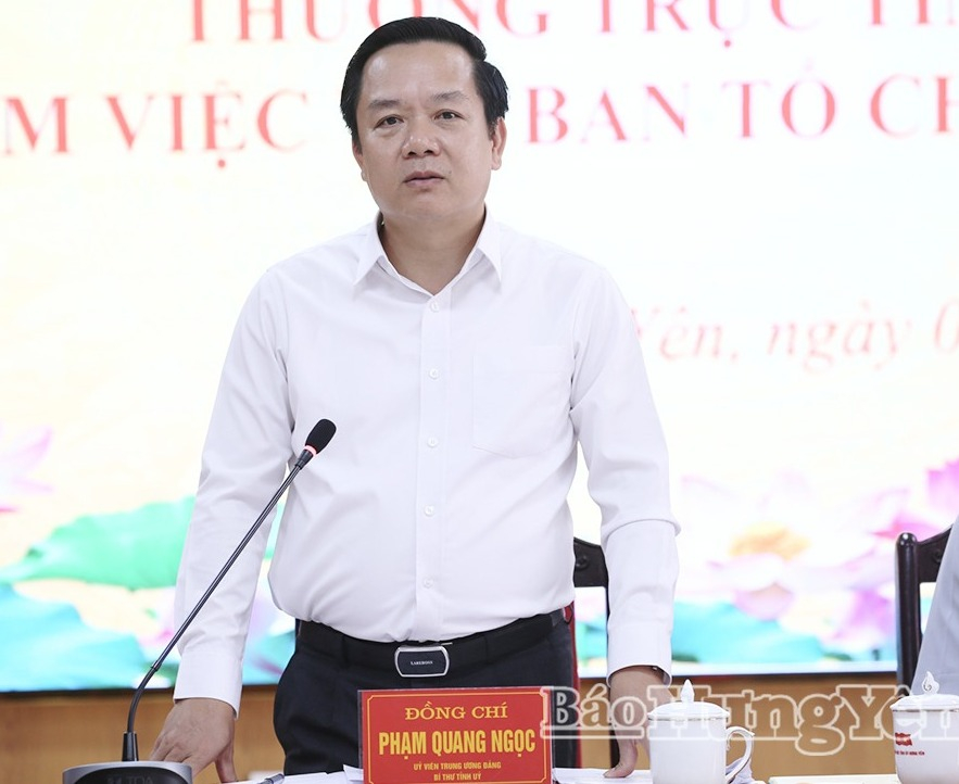 Ban Tổ chức Tỉnh ủy cần tiếp tục chủ động thay đổi tư duy, phương pháp làm việc đáp ứng yêu cầu, nhiệm vụ trong giai đoạn hiện nay