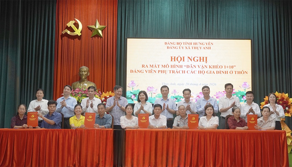 Xã Thụy Anh ra mắt mô hình “Dân vận khéo 1+10”
