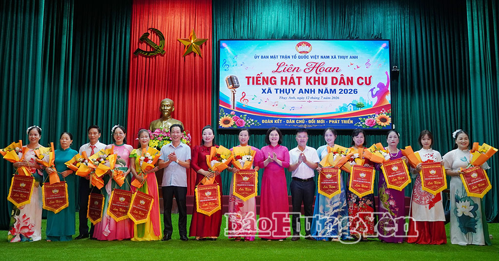 Xã Thụy Anh: Liên hoan tiếng hát khu dân cư năm 2026