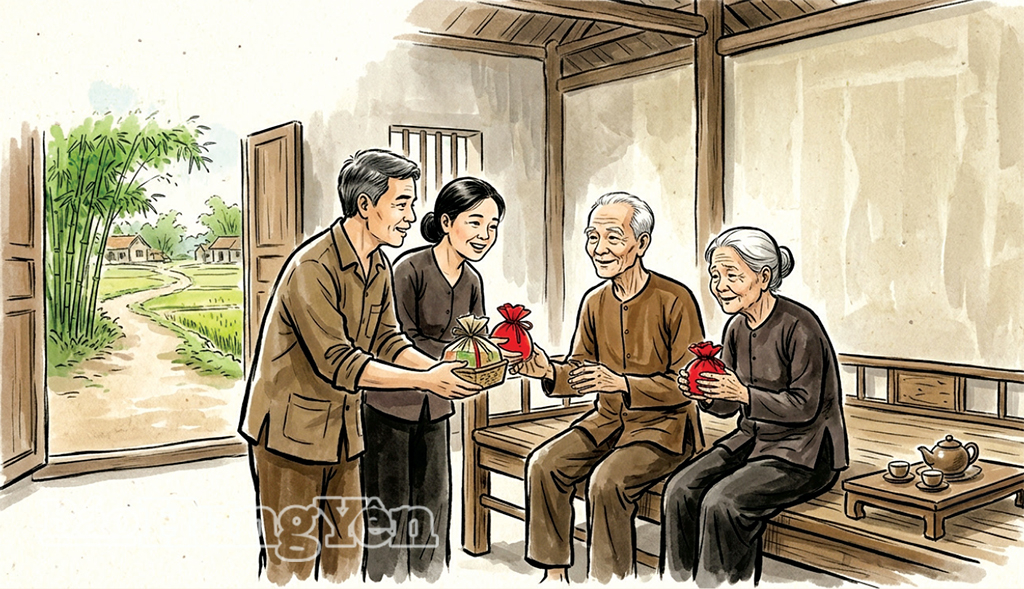Ứng xử của người quê