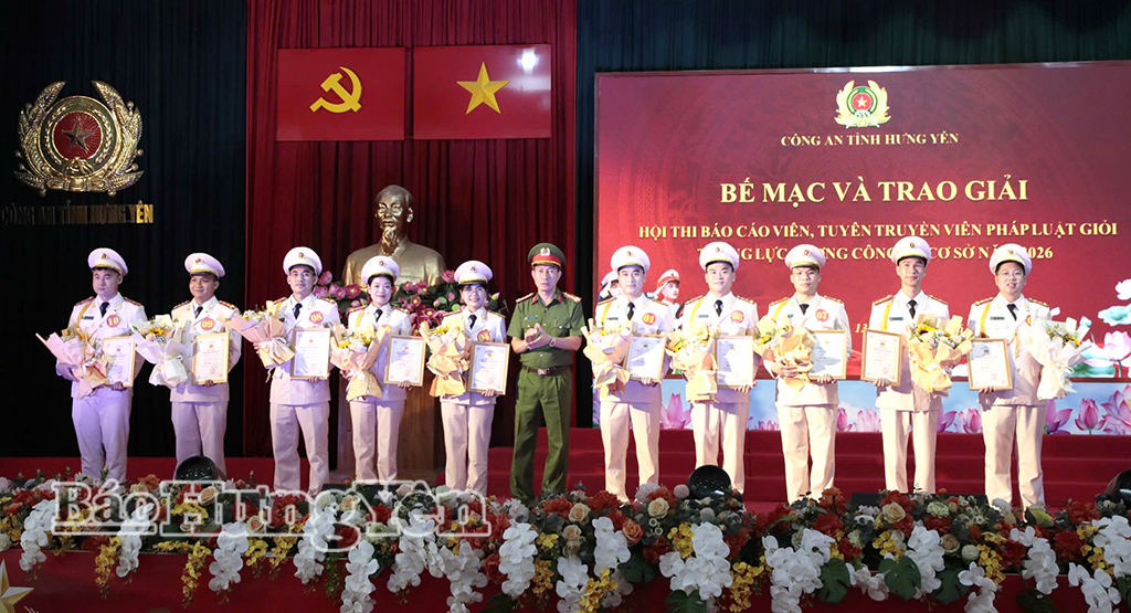 Sôi nổi Hội thi báo cáo viên, tuyên truyền viên pháp luật giỏi trong lực lượng công an cơ sở năm 2026