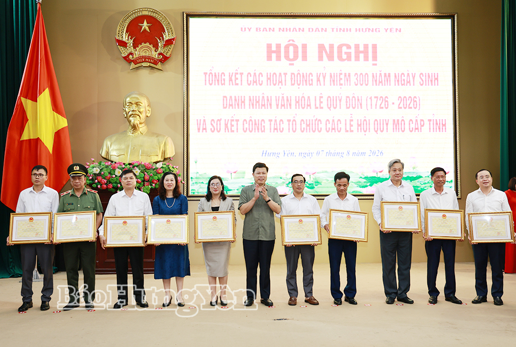 Tổng kết các hoạt động kỷ niệm 300 năm Ngày sinh Danh nhân văn hóa Lê Quý Đôn và các lễ hội quy mô cấp tỉnh