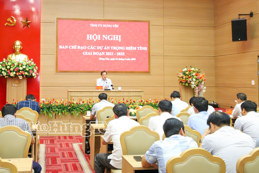 Họp Ban Chỉ đạo các dự án trọng điểm tỉnh