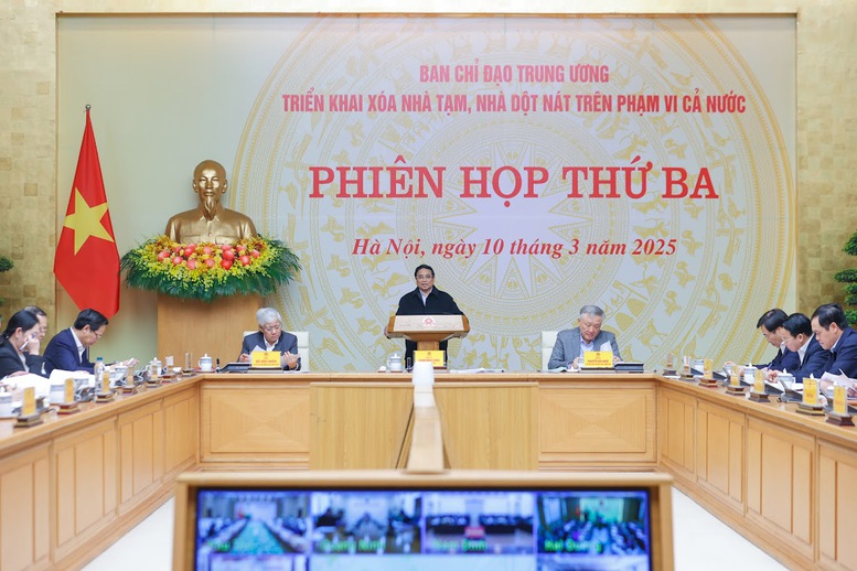 TỔNG THUẬT: Thủ tướng chủ trì phiên họp thứ 3 Ban Chỉ đạo Trung ương xóa nhà tạm, nhà dột nát